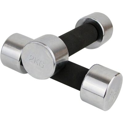 Master Sport Master 2 kg Chrom-Hanteln - Fitnessausrüstung Master Sport Master 2 kg Chrom-Hanteln - Fitnessausrüstung