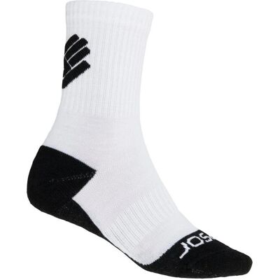 Bílé ponožky Sensor Race Merino - Lehká, Větraná, Odolná Bílé ponožky Sensor Race Merino - Lehká, Větraná, Odolná
