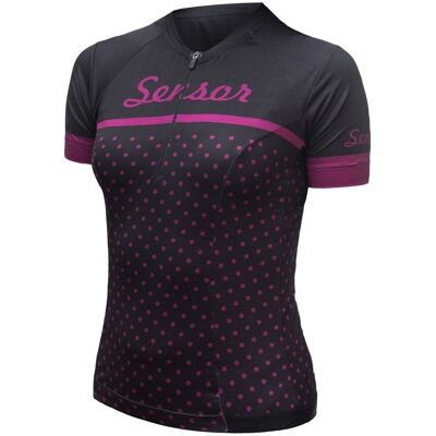 Sensor Cyklo Tour dámský dres černý puntíky - Cyklodres Sensor Cyklo Tour dámský dres černý puntíky - Cyklodres