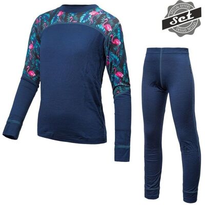 Sensor Merino - Impress Set - Tmavě modré květinové Sensor Merino - Impress Set - Tmavě modré květinové