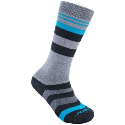 Șosete pentru copii Sensor Slope Merino - Gri/negru/turcoaz - Performanță înaltă pentru exterior Șosete pentru copii Sensor Slope Merino - Gri/negru/turcoaz - Performanță înaltă pentru exterior
