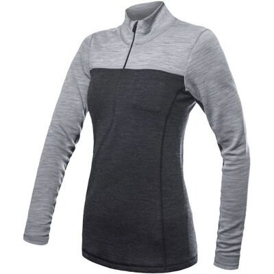 SENSOR - Merino Bold - Antracit - Dlouhý rukáv Zip - Tričko SENSOR - Merino Bold - Antracit - Dlouhý rukáv Zip - Tričko