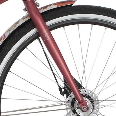 Cortina Roots - rood metallic matt - 28 inch - Voorvork Cortina Roots - rood metallic matt - 28 inch - Voorvork