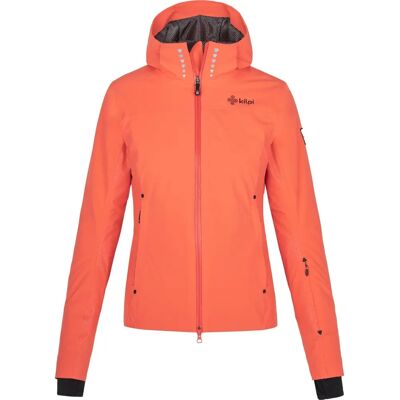Chaqueta de esquí naranja para mujer Kilpi Cortini - Resistente al agua, transpirable, aislada Chaqueta de esquí naranja para mujer Kilpi Cortini - Resistente al agua, transpirable, aislada