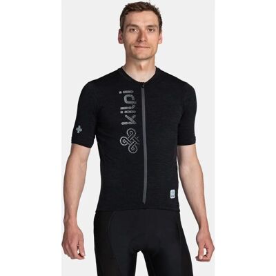 Maglietta da ciclismo grigia Kilpi PETRANA-M - Lana merino, Riflettente Maglietta da ciclismo grigia Kilpi PETRANA-M - Lana merino, Riflettente