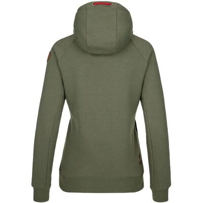 Kilpi Sohey Hoodie - Groen - Dames Cotton Hoodie - Hoodie met Capuchon Kilpi Sohey Hoodie - Groen - Dames Cotton Hoodie - Hoodie met Capuchon