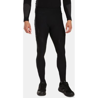 Kilpi Pantaloni de alergare negri pentru bărbați Kilpi Pantaloni de alergare negri pentru bărbați