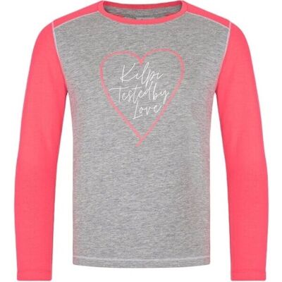 Kilpi Meisjes Grey Cotton Sonier T-Shirt - Lange Mouw Kilpi Meisjes Grey Cotton Sonier T-Shirt - Lange Mouw
