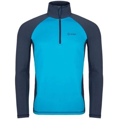 Kilpi Maglietta uomo blu Willie con zip - Sci/corsa/Esterno Kilpi Maglietta uomo blu Willie con zip - Sci/corsa/Esterno