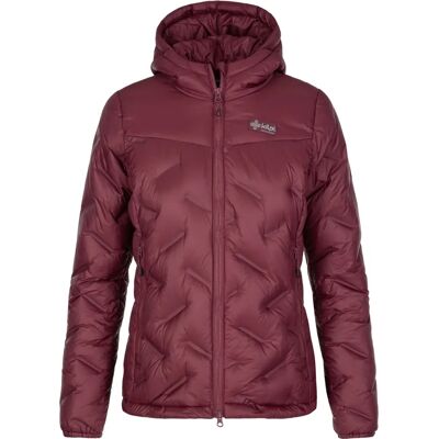 Kilpi Chaqueta de Piel de Ganso Roja Alberta para Mujeres - Chaqueta de Plumas Kilpi Chaqueta de Piel de Ganso Roja Alberta para Mujeres - Chaqueta de Plumas
