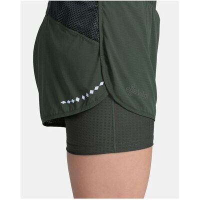 Kilpi BERGEN-W Dark Green Running Shorts - Women Kilpi BERGEN-W Dark Green Running Shorts - Women