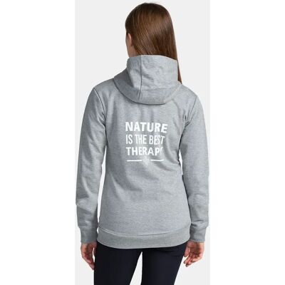 Kilpi Bery Grey Full-Zip Sweatshirt - Women Kilpi Bery Grey Full-Zip Sweatshirt - Women