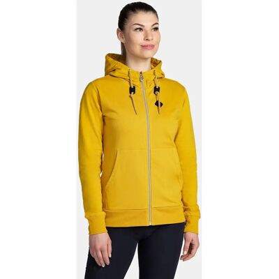 Felpa con cappuccio Kilpi Tarali - Donna Giallo Taglia 34 Felpa con cappuccio Kilpi Tarali - Donna Giallo Taglia 34