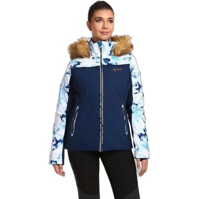 Veste de ski femme Kilpi Lena Bleue - Imperméable 10000mm - Publicité Veste de ski femme Kilpi Lena Bleue - Imperméable 10000mm - Publicité