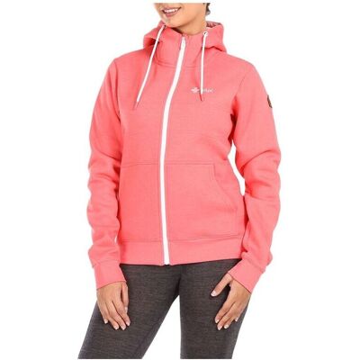Sudadera con capucha femenina rosa Kilpi Rajana Sudadera con capucha femenina rosa Kilpi Rajana