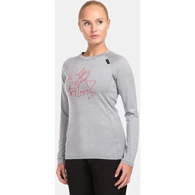 Camiseta de manga larga Kilpi Mavora de lana merina - Exterior Camiseta de manga larga Kilpi Mavora de lana merina - Exterior