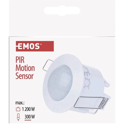 Czujnik ruchu EMOS - IP20, 6m, 360°, Biały Czujnik ruchu EMOS - IP20, 6m, 360°, Biały