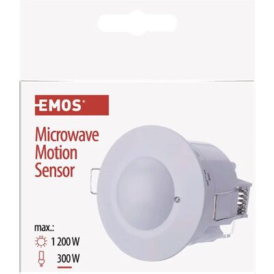 Emos Czujnik Ruchu G1190 - IP20 8m 1200W Biały Emos Czujnik Ruchu G1190 - IP20 8m 1200W Biały
