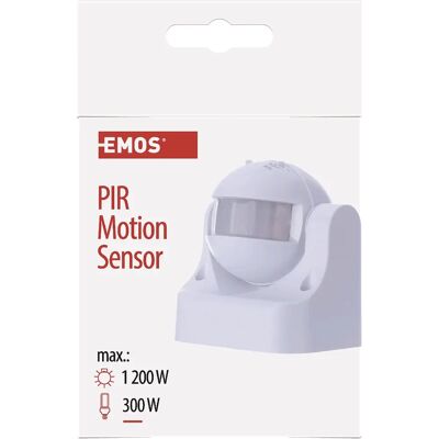 EMOS Motion Sensor - PIR, 180°, 12m, IP44 - Motion Sensor EMOS Motion Sensor - PIR, 180°, 12m, IP44 - Motion Sensor
