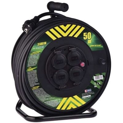 Emos Power-Verlängerung 50m 4 Steckdosen Indoor/outdoor Schwarz Emos Power-Verlängerung 50m 4 Steckdosen Indoor/outdoor Schwarz