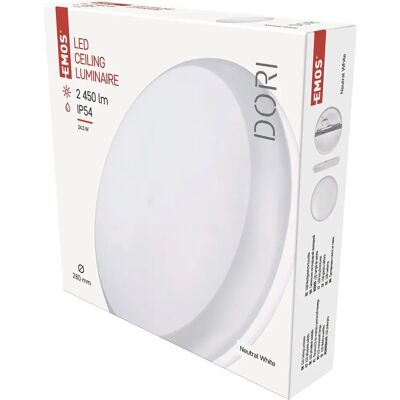 EMOS LED Deckenleuchte - rund, weiß, 24,5W IP54 EMOS LED Deckenleuchte - rund, weiß, 24,5W IP54