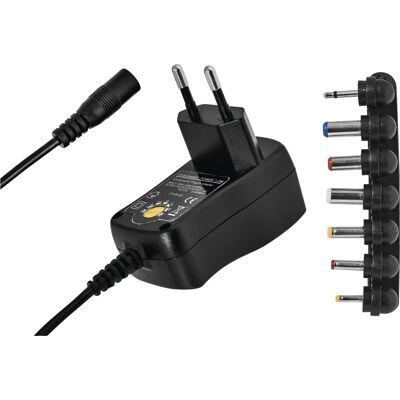 Adaptateur universel Emos - Protection contre surcharge et surtension - Publicité Adaptateur universel Emos - Protection contre surcharge et surtension - Publicité