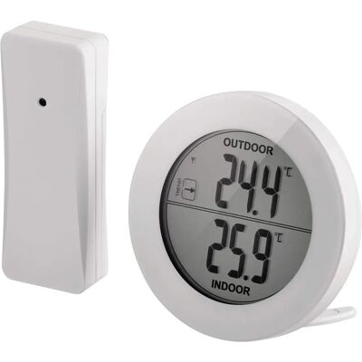EMOS E0129 Drahtloses Digitalthermometer - Innen/Außen - 80m Reichweite EMOS E0129 Drahtloses Digitalthermometer - Innen/Außen - 80m Reichweite