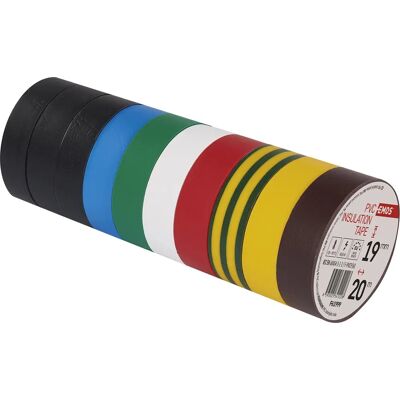Emos PVC Elektromos Szalag - Színkeverék - 19mm x 20m - Szigetelés Emos PVC Elektromos Szalag - Színkeverék - 19mm x 20m - Szigetelés