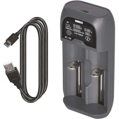 Cargador de Baterías Emos BCL-20D - Li-Ion, 2/3 AAA, 10440 - 26650 Cargador de Baterías Emos BCL-20D - Li-Ion, 2/3 AAA, 10440 - 26650