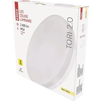 Emos LED Ceiling Light - 24W Warm White - IP54 Emos LED Ceiling Light - 24W Warm White - IP54