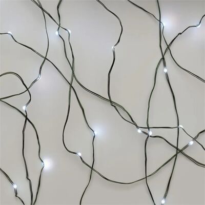 EMOS D3AC03 - Guirlande lumineuse LED de Noël - vert, 4m, intérieur/extérieur, blanc froid, minuterie EMOS D3AC03 - Guirlande lumineuse LED de Noël - vert, 4m, intérieur/extérieur, blanc froid, minuterie