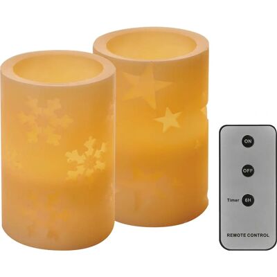 Emos LED Świeca - Vintage Wosk, 12,5cm, Pilot, Timer Emos LED Świeca - Vintage Wosk, 12,5cm, Pilot, Timer