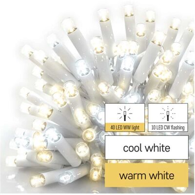 Emos D2CN02 Kerstverlichting - 50 LEDs, 3m, Warm/Koud Wit Emos D2CN02 Kerstverlichting - 50 LEDs, 3m, Warm/Koud Wit