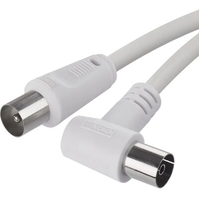 EMOS S31510 - Câble coaxial d'antenne - Angle à 90° - 15m EMOS S31510 - Câble coaxial d'antenne - Angle à 90° - 15m