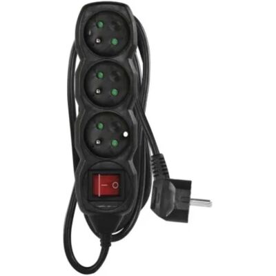 EMOS - PC1313R - 3 m - 3 Steckdosen - Verlängerung EMOS - PC1313R - 3 m - 3 Steckdosen - Verlängerung