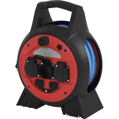 EMOS P08620W - Weerbestendige Kabelhaspel 20m, 3 stopcontacten, blauw EMOS P08620W - Weerbestendige Kabelhaspel 20m, 3 stopcontacten, blauw