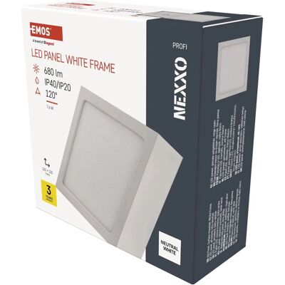 Emos ZM6125 LED NEXXO Deckenleuchte - Quadrat 120x120x40mm, 7,6W, 680lm Emos ZM6125 LED NEXXO Deckenleuchte - Quadrat 120x120x40mm, 7,6W, 680lm