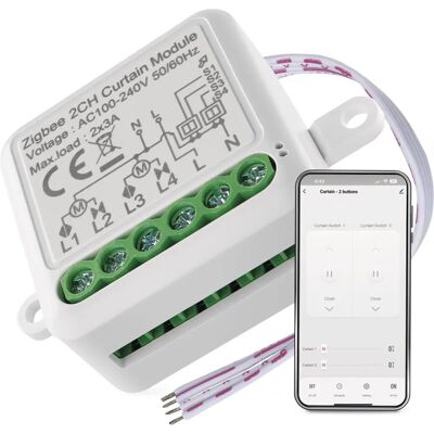 EMOS GoSmart ZigBee Motor Modul - 2-csatornás vezérlés EMOS GoSmart ZigBee Motor Modul - 2-csatornás vezérlés