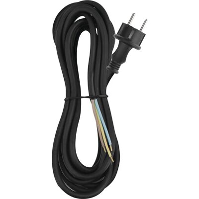 Emos Flexoschnur Gummi/Neopren - 5m, Schwarz - Stromkabel Emos Flexoschnur Gummi/Neopren - 5m, Schwarz - Stromkabel