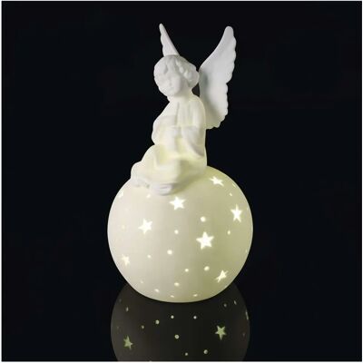 EMOS Ángel de cerámica con LED - 29cm - Blanco cálido - Interior - Luz de ángel EMOS Ángel de cerámica con LED - 29cm - Blanco cálido - Interior - Luz de ángel