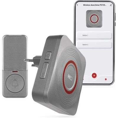 Emos Drahtlose Türklingel - P5735SS - 52 Melodien, IP44, WiFi Emos Drahtlose Türklingel - P5735SS - 52 Melodien, IP44, WiFi