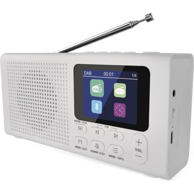 Emos P-600b Bluetooth DAB+ Radio Wit Emos P-600b Bluetooth DAB+ Radio Wit