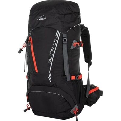 Rucsac de drumeție LOAP Falcon 55 - 55L, Unisex, Negru/Rosu Rucsac de drumeție LOAP Falcon 55 - 55L, Unisex, Negru/Rosu