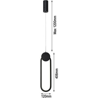 Immax NEO LITE 07232L Černé LED závěsné svítidlo - LED osvětlení Immax NEO LITE 07232L Černé LED závěsné svítidlo - LED osvětlení