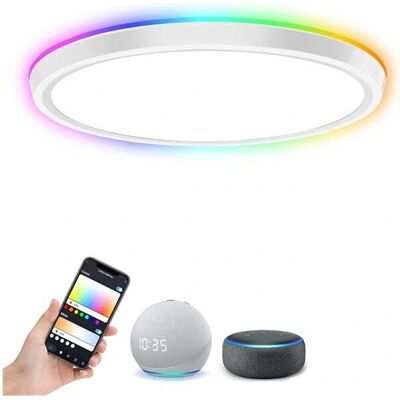 Immax Bílá TUDO Chytré stropní svítidlo - 50W, 400mm, RGB, stmívač Immax Bílá TUDO Chytré stropní svítidlo - 50W, 400mm, RGB, stmívač