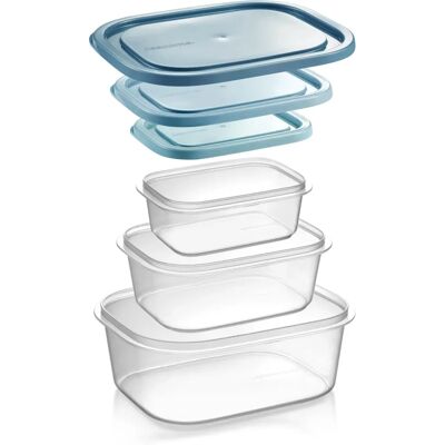 Conteneurs de congélation Tescoma - 4FOOD - Empilables, Micro-ondables, 3 pièces - Publicité Conteneurs de congélation Tescoma - 4FOOD - Empilables, Micro-ondables, 3 pièces - Publicité