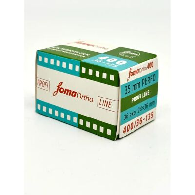 Pellicola in bianco e nero ortocromatica FOMA Modello 400 - Formato 135, 36 pose Pellicola in bianco e nero ortocromatica FOMA Modello 400 - Formato 135, 36 pose