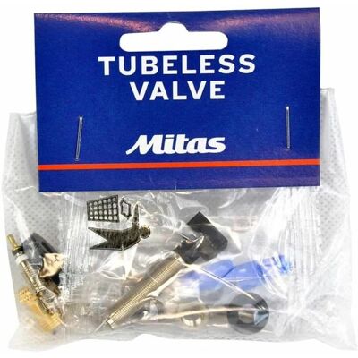 Mitas Tubeless Presta Ventil-Set - Cykelventiler Mitas Tubeless Presta Ventil-Set - Cykelventiler