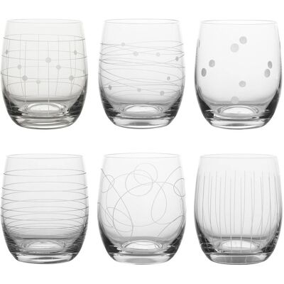 Coffret de 6 verres Graphik 30 cl - Verrerie - Publicité Coffret de 6 verres Graphik 30 cl - Verrerie - Publicité