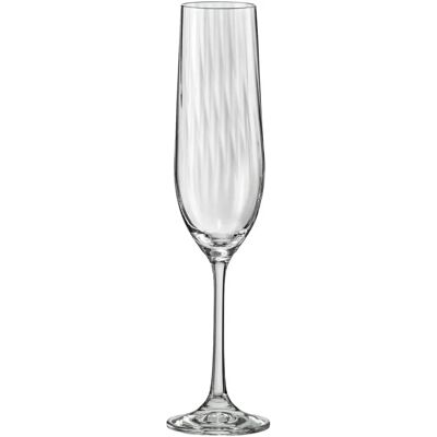 Verres de Champagne Bohemia Waterfall - 190mL - Lot de 6 - Publicité Verres de Champagne Bohemia Waterfall - 190mL - Lot de 6 - Publicité